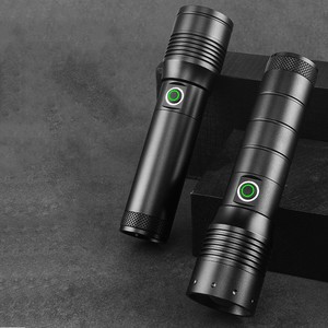 USB Loại-C nhanh chóng phí 26650 không thấm nước <span class=keywords><strong>Torch</strong></span> đa chức năng đèn pin Kính thiên văn <span class=keywords><strong>zoom</strong></span> LED công nghệ ánh sáng có thể sạc lại đèn pin - Product Image 6