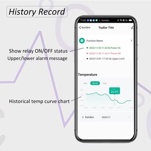 Tuya WIFI Temperature Sensor Thermometer <b>Controller</b> Freezer Fridge <b>Thermostat</b> Smart Life With Relay Control KL-WT2-T Smart Tempe - Product Image 3