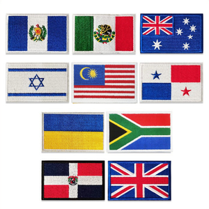 Patchs brodés à crochets et boucles OEM/ODM de <span class=keywords><strong>petite</strong></span> taille 5*3 8*5, drapeaux nationaux mixtes, certifiés CE, badges Velcro multi-pays pour sacs et chapeaux - Product Image 2