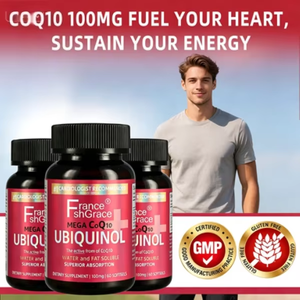 Fórmula Personalizada de Ubiquinol CoQ10, Suplemento Antioxidante para la Salud del Corazón, Coenzima Q10, 60 Cápsulas Blandas de Ubiquinol CoQ10 - Product Image 2