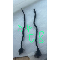 Extensions de dreadlocks Goddess Locs en cheveux humains texturés, interlockées, tailles moyennes
