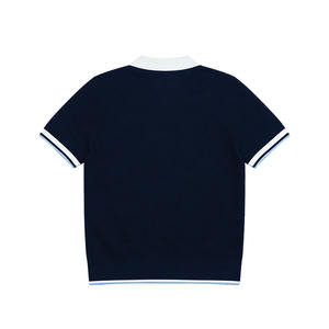 니트 의류 폴로 티셔츠 브랜드 디자이너 자수 폴로 셔츠 최고급 폴로 남성용 면 폴로 셔츠 - Product Image 5