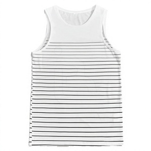 Suéter de punto vaquero sin mangas con cuello de lazo a rayas, estilo japonés, de secado rápido, camiseta corta para mujer, chaleco de tirantes para verano - Product Image 4