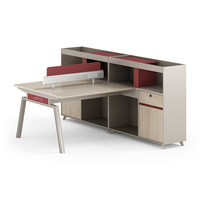 Mobilier de bureau commercial au design moderne table de séparation de bureau d'ordinateur debout modulaire pour un travail de bureau efficace