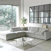 S1011 Nordischer Moderner Stil Luxus Modulares Schlafsofa-Set Sektionales Sofa für Wohnzimmer in Villa Französische Möbel