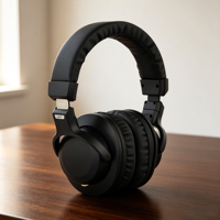 Casque audio filaire stéréo Audfine MR801X personnalisable, avec suppression du bruit, pour studio professionnel, DJ, mixeur, CDJ