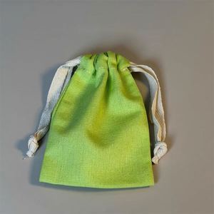 Sac à cordon en coton 100% biologique, prix de gros, réutilisable, recyclable, pochette de rangement pour bijoux - Product Image 4