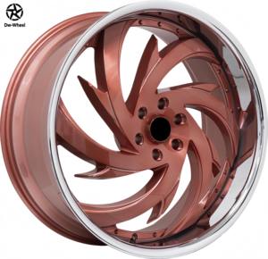 Jantes en alliage forgé DW Deep Convace Deep Dish, 24 et 26 pouces, jantes à rebord profond argentées pour Toyota Tundra Chevrolet Silverado 1500 - Product Image 2