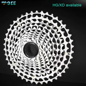 Cassette de vélo de route SeeMore 11-28/32T en acier CNC léger finition nickel 11 vitesses XD/HG - Product Image 3