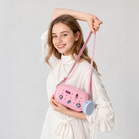 Bolsos informales de alta calidad para mujer, monedero redondo pequeño, multifunción, portátil, nuevos y elegantes bolsos de hombro
