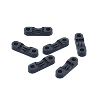 Pince de fixation de câble en plastique plat à distance centrale de 18mm et pinces de câble anti-traction