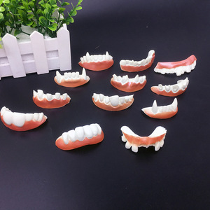 Dents de vampire pour farces d'Halloween, accessoires de mascarade, 12 types, unisexe, pour adolescents, masques amusants pour fêtes - Product Image 3