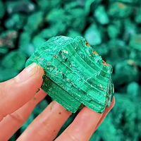 Malachite brute naturelle du Zambie, vente en gros, haute qualité, pierre de malachite