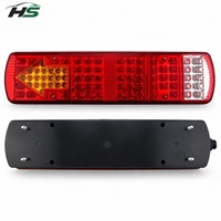Feu arrière combiné HSSH 24V 87 LED pour camion lourd HOWO, en plastique, avec fonctions d'arrêt et de clignotement