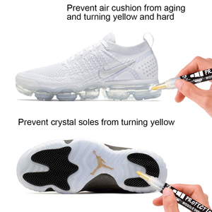 Stylo anti-oxydation pour semelles de baskets, marqueur pour prévenir le jaunissement des chaussures de sport, peinture sur <span class=keywords><strong>semelle</strong></span> en caoutchouc cristallin, surface en cuir - Product Image 2