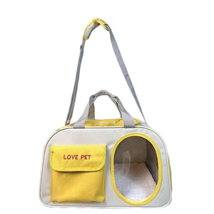 Sac de transport pour chien en tissu Oxford avec fenêtre en maille respirante, style tendance pour usage extérieur - Product Image 4