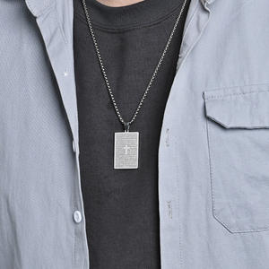 Custom Faith Based Softball <strong>Bat</strong> Cross Pendant Bible Verse Stainless Steel <strong>Charm</strong> Necklace Fashion Jewelry Crucifix Wholesale 2024 - Product Image 5