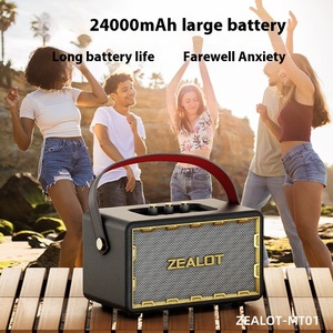 ZEALOT MT01 Altavoz Bluetooth Retro de Madera, Altavoz Bluetooth con Bajos de Alta Calidad, <span class=keywords><strong>Subwoofer</strong></span> de Madera de 60w - Product Image 3