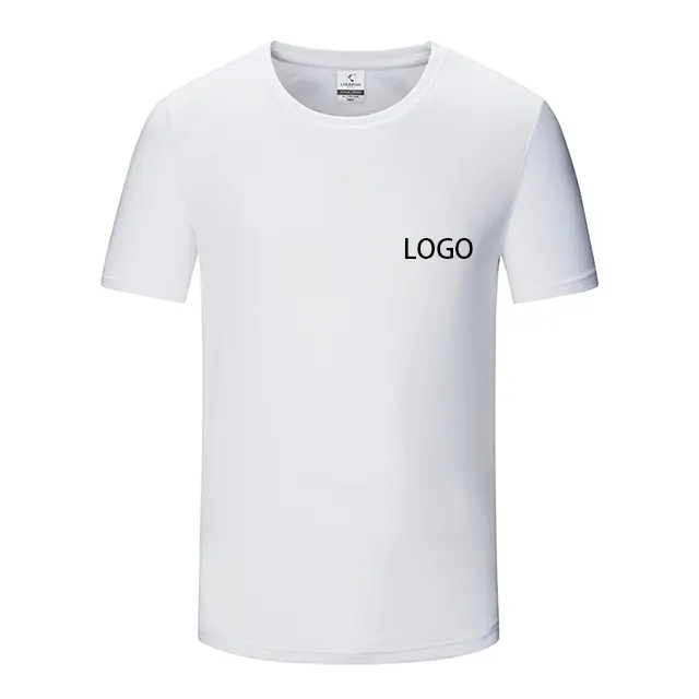 Disesuaikan Logo cetak 100% poliester brazing bernapas olahraga cepat kering tubuh cocok untuk t-shirt pria