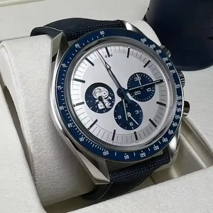 Montre mécanique sportive pour homme, modèle 2026, bracelet tressé en acier inoxydable, chronographe lumineux étanche - Product Image 3
