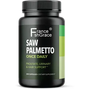 Saw Palmetto - Suplemento para próstata masculina, promoção do crescimento do cabelo da próstata para reduzir a calvície e o desbaste