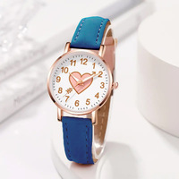 Nouvelle montre pour enfants avec cadran en forme de cœur, montre tendance pour étudiantes, montre simple pour filles, montre pour petite amie, Orologio Donna