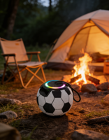 Lampe de football rechargeable à intensité variable par toucher avec haut-parleur intégré pour AGV et usage hôtelier, lumière blanc chaud doux pour l'éclairage sportif