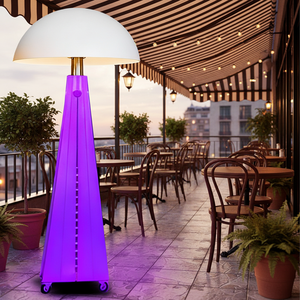 Chauffage extérieur intelligent à gaz LED télécommandé, forme champignon moderne, étanche, pour jardin, vente directe usine - Product Image 1