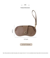 Pochette de rangement en cuir pour lunettes, cordon de cou pour lunettes, longue chaîne de pull, support de lunettes de soleil tendance pour femme