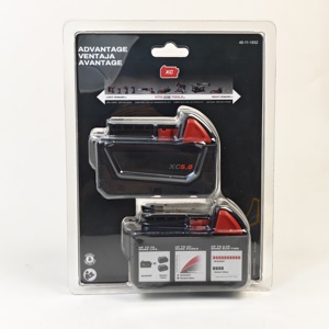 Batterie lithium-ion Milwa 5.0Ah pour la série 18V, pack de 10 cellules 18650 de 2000mAh, indicateur LED intégré, lot de 2, compatible avec tous les appareils sans fil - Product Image 2