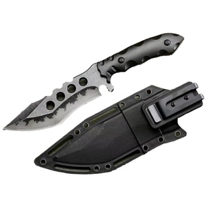 High Quality DIY Tracer Tactical <b>Pocket</b> Knife Stainless Steel Blade Drop Point Customizable OEM <b>Plastic</b> Scabbard Leather - Product Image 1