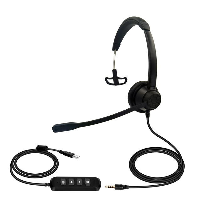 Noise Cancelling Call Center Dual USB Headset for Computer and Offices