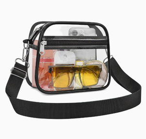 Bolsa Transparente de Estilo Moderno, Aprobada para Estadios, Bolsa de Compras de PVC con Correa Ajustable para Conciertos - Product Image 2
