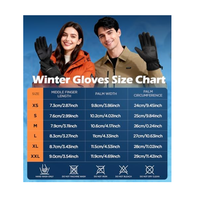Gants d'hiver pour hommes et femmes fabriqués avec une isolation 3M et une doublure en peluche -15 ° Gants de neige imperméables et coupe-vent pour le ski par temps froid