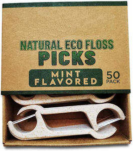 100% Biodegradable Dental hilo Dental ecológico hilo con diente recoger Natural Dental hilo Dental - Product Image 2