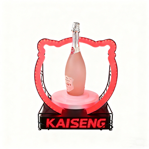 Tùy chỉnh kim loại rượu vang ghế và Bar KTV rượu bầu không khí đạo cụ Champagne Câu Lạc Bộ Màu Đỏ dịch vụ LED chiếu sáng chai hiển thị - Product Image 5