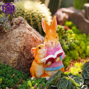 Luces con diseño de conejos madre e hijo para decoración de césped y jardín, para exteriores, para celebraciones de jardín y festivales - Product Image 4