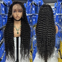 Perruques 100% Cheveux Naturels Vierges à Cuticules Alignées pour Femmes Noires, Perruques Longues en Dentelle Frontale, Cheveux Brésiliens et Indiens