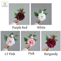 Nouvel Arrivage – Fleurs Artificielles Haut de Gamme en Soie, Petites Pivoines Blanches à Tige Unique, Idéales pour Mariages, Décoration de Maison et Fêtes