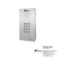 KNTECH KNZD-15 salle blanche interphone SIP2.0 VoIP téléphone industriel étanche et anti-vandalisme avec KNZD-15 d'alimentation POE