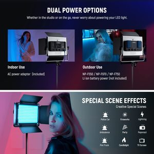 Éclairage d'appoint pour photographie <span class=keywords><strong>NEEWER</strong></span> Upgraded 660 <span class=keywords><strong>PRO</strong></span> II, lumière vidéo LED RGB, éclairage de studio - Product Image 5