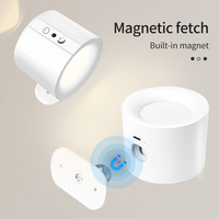Lampe murale sans fil rechargeable magnétique, lumière de lecture rotative à 360°, éclairage intérieur pour la maison, les escaliers, la chambre à coucher, le couloir