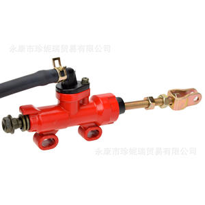 Zhenrui Off-road Motorcycle Rear <b>Brake</b> Master <b>Cylinder</b> 45mm Hole Spacing Red Aluminum Alloy With Oil Cup - Product Image 3