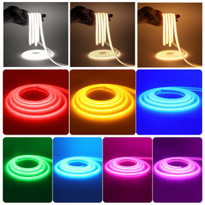 Bande <span class=keywords><strong>LED</strong></span> COB <span class=keywords><strong>220V</strong></span> Blanc/Rouge/Bleu Glace/Rose/Jaune/Violet IP65 Étanche Flexible 288 <span class=keywords><strong>LED</strong></span> 3000K-6000K <span class=keywords><strong>Ruban</strong></span> Lumineux Néon Extérieur Maison - Product Image 3