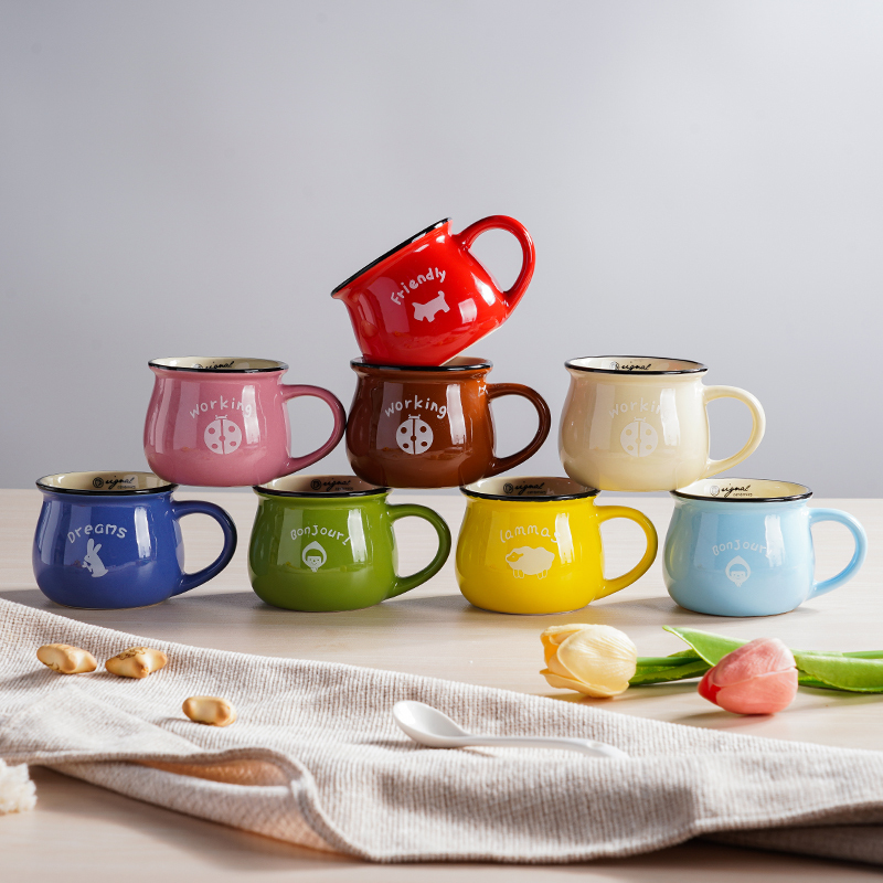 1shopforyou 10-Pack Miniature Coffee Mugs - Mixed Black & White Ceramic Dollhouse Kitchen Accessories For Collectors - View #6