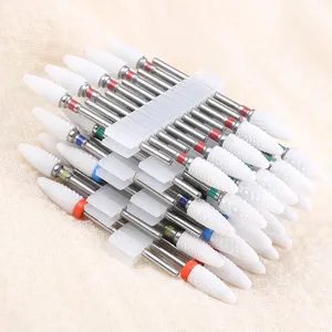 Lot de 10 embouts de ponceuse à ongles en céramique pour manucure et pédicure, fraises pour machine à polir les ongles en acrylique et gel - Product Image 6