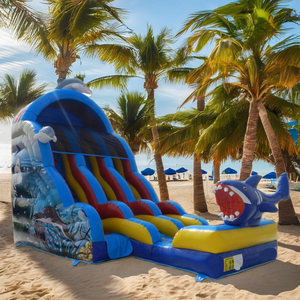 Glissière d'eau gonflable de qualité commerciale de 21ft d'usine pour des adultes d'enfants pour la <span class=keywords><strong>location</strong></span> résidentielle de matériel de PVC de la piscine 18oz à la maison - Product Image 2