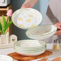 Groothandel bulk fabriekslevering keramisch servies porseleinen borden dagelijks gebruik keramisch tafellaafgoed met aangepast ontwerp