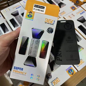 Protector de pantalla de privacidad de 4 vías de 360 ° para <span class=keywords><strong>iPhone</strong></span> 16 15 14 13 <span class=keywords><strong>12</strong></span> 11 Pro Max película de vidrio templado de cobertura completa antiespía - Product Image 5