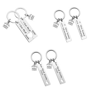 <span class=keywords><strong>Porte</strong></span>-clés de luxe personnalisé <span class=keywords><strong>avec</strong></span> logo, <span class=keywords><strong>porte</strong></span>-clés vierge pour sublimation, gravure laser sur métal, acier inoxydable, nouveau <span class=keywords><strong>porte</strong></span>-clés Home Adventures - Product Image 2